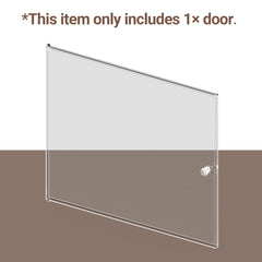 Rolife dust-proof door in in-house setup demonstrates protective barrier during display.