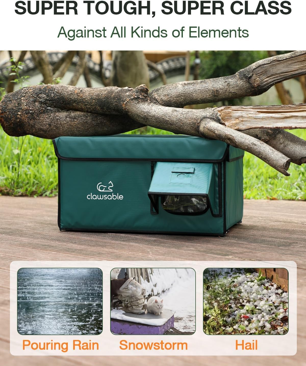 Rolimate indestructible cat house winter interior for cold outdoor cats