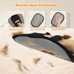 Rolssiz static hair remover glove uses electrostatic power to lift lint and hair