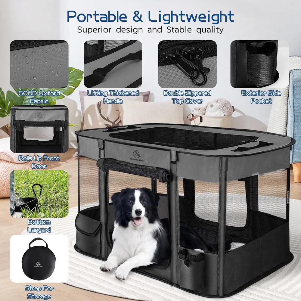 ROMANTIC BEAR carry-case included simplifies transport and setup