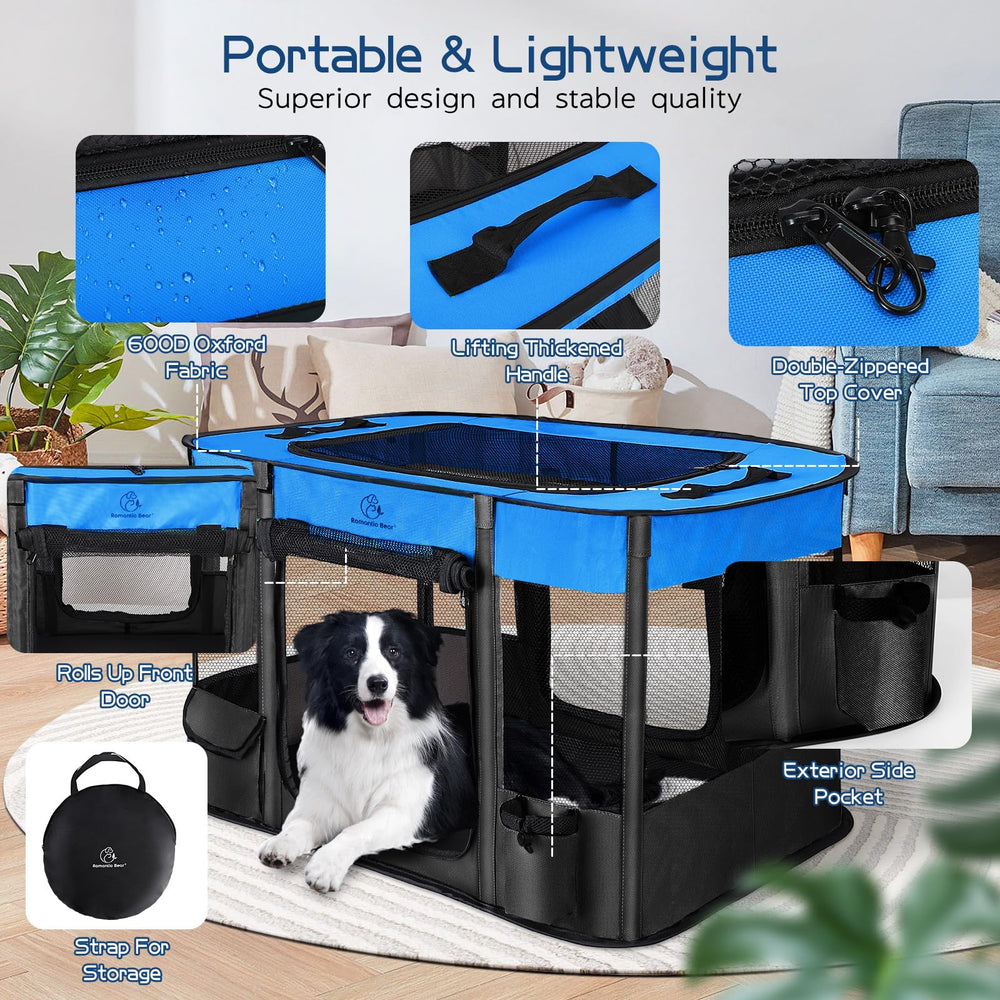 ROMANTIC BEAR portable carry-case simplifies travel setup.