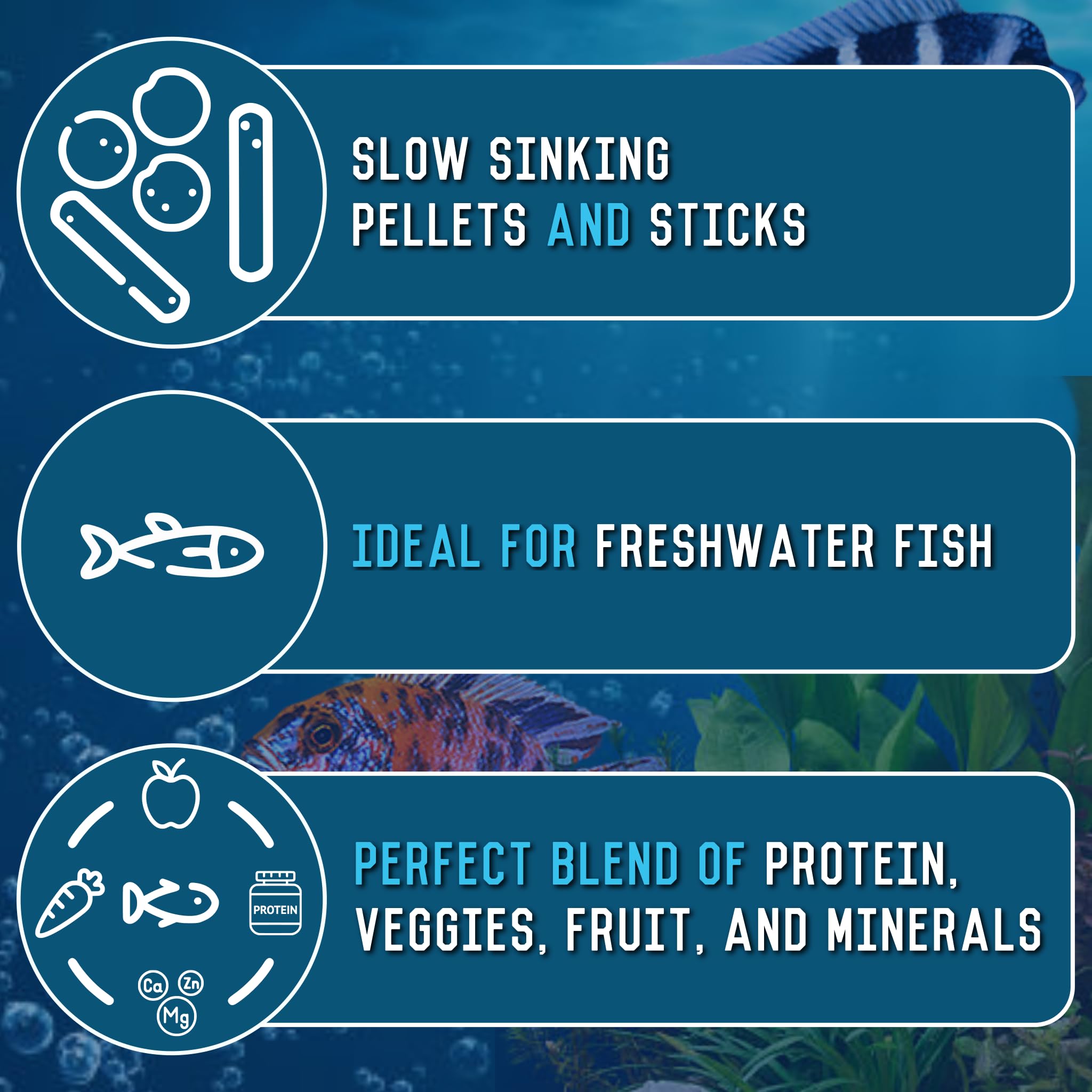 RON'S CICHLIDS 12 oz bag supports regular feeding routines