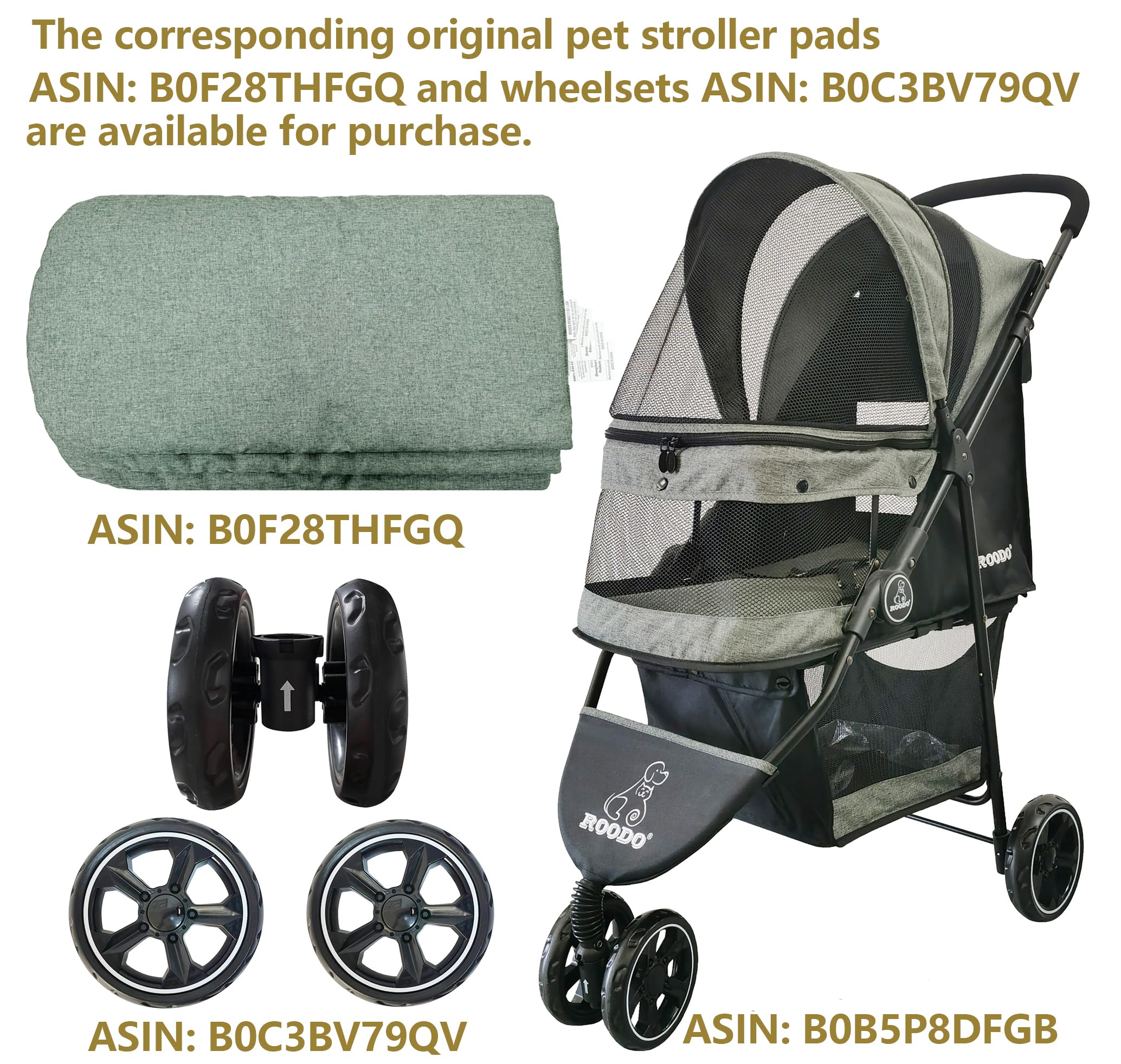 ROODO expanded size 33x18x38 inches for roomy comfort.