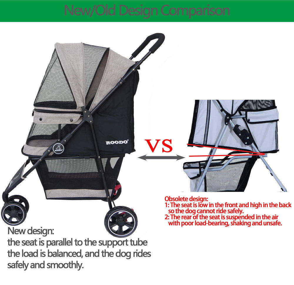 ROODO expanded size shows roomy interior for pets during outdoor use.