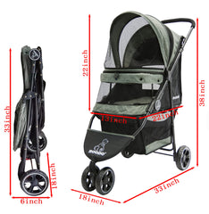 ROODO interior seat with breathable nets keeps pets comfortable.