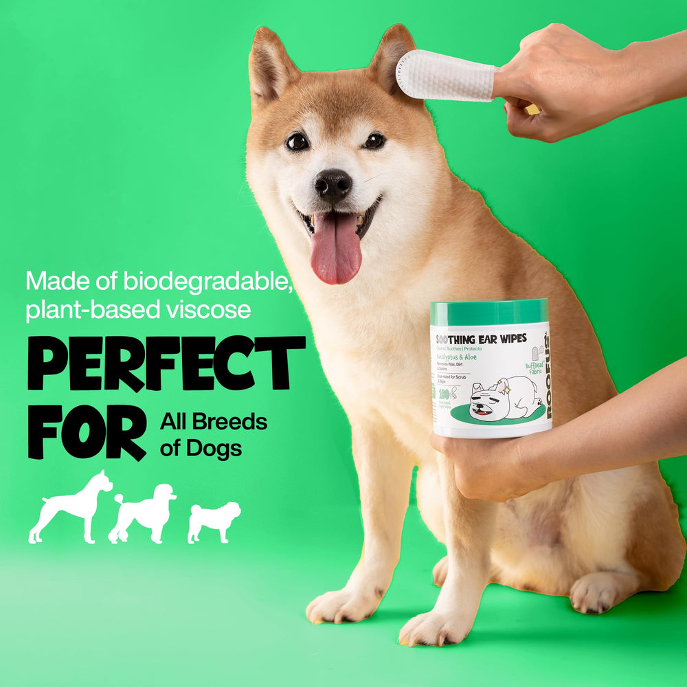 ROOFUS THE DOG ear wipes value pack highlights long-lasting ear hygiene routine