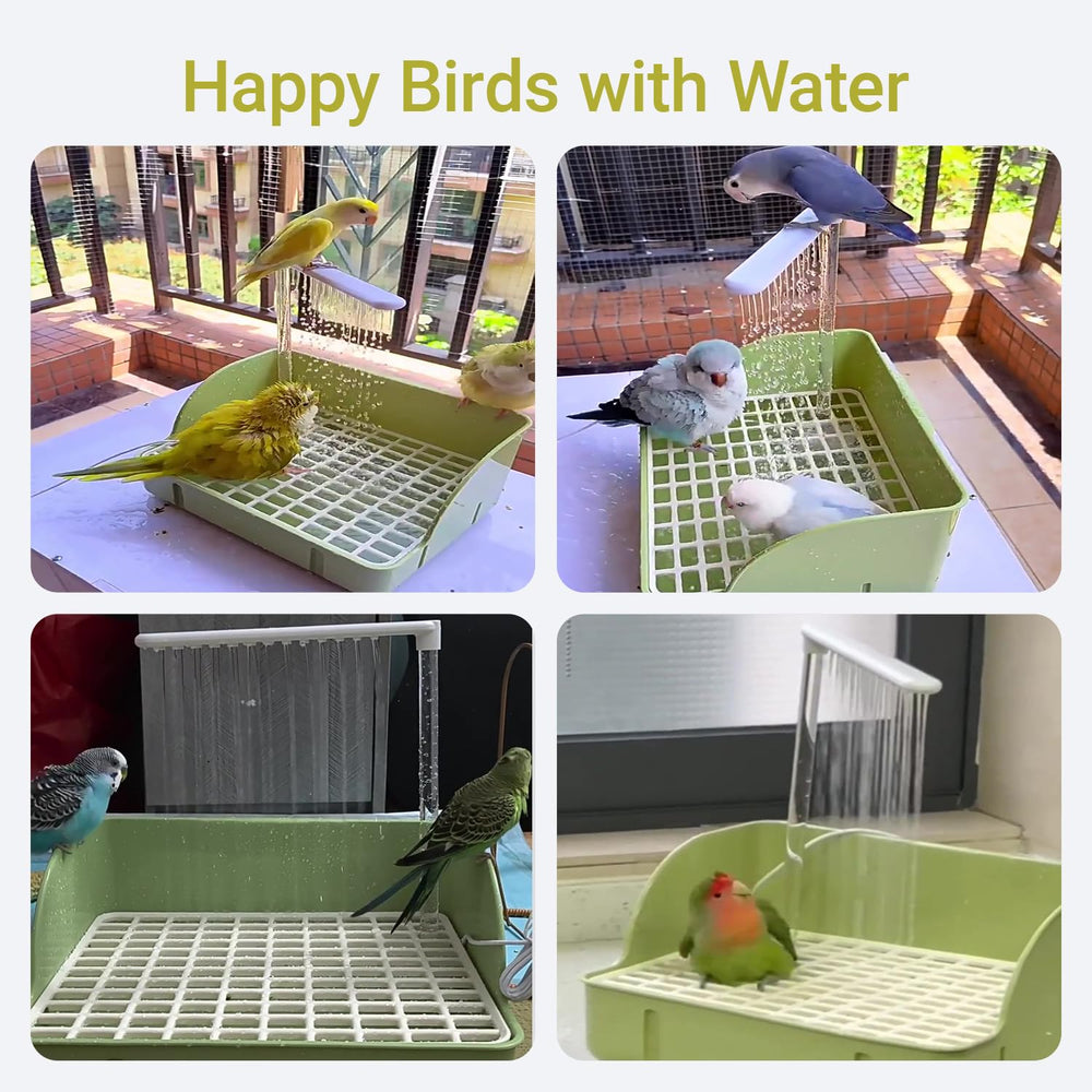 ROOJUNE Bird Bath easy-clean-removable parts simplify cleaning