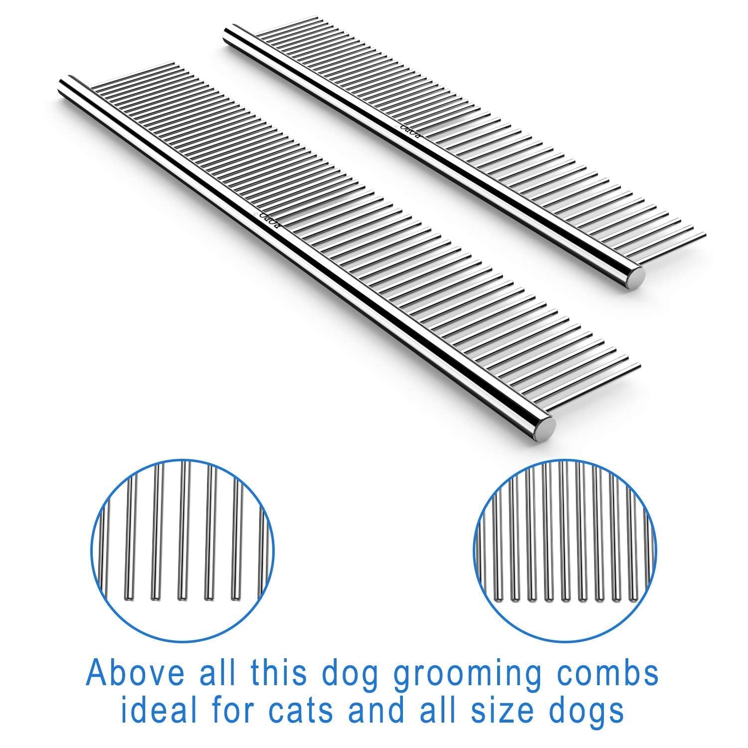 ROPO CWXZSTM pet steel comb close-teeth for delicate brushing around eyes and ears