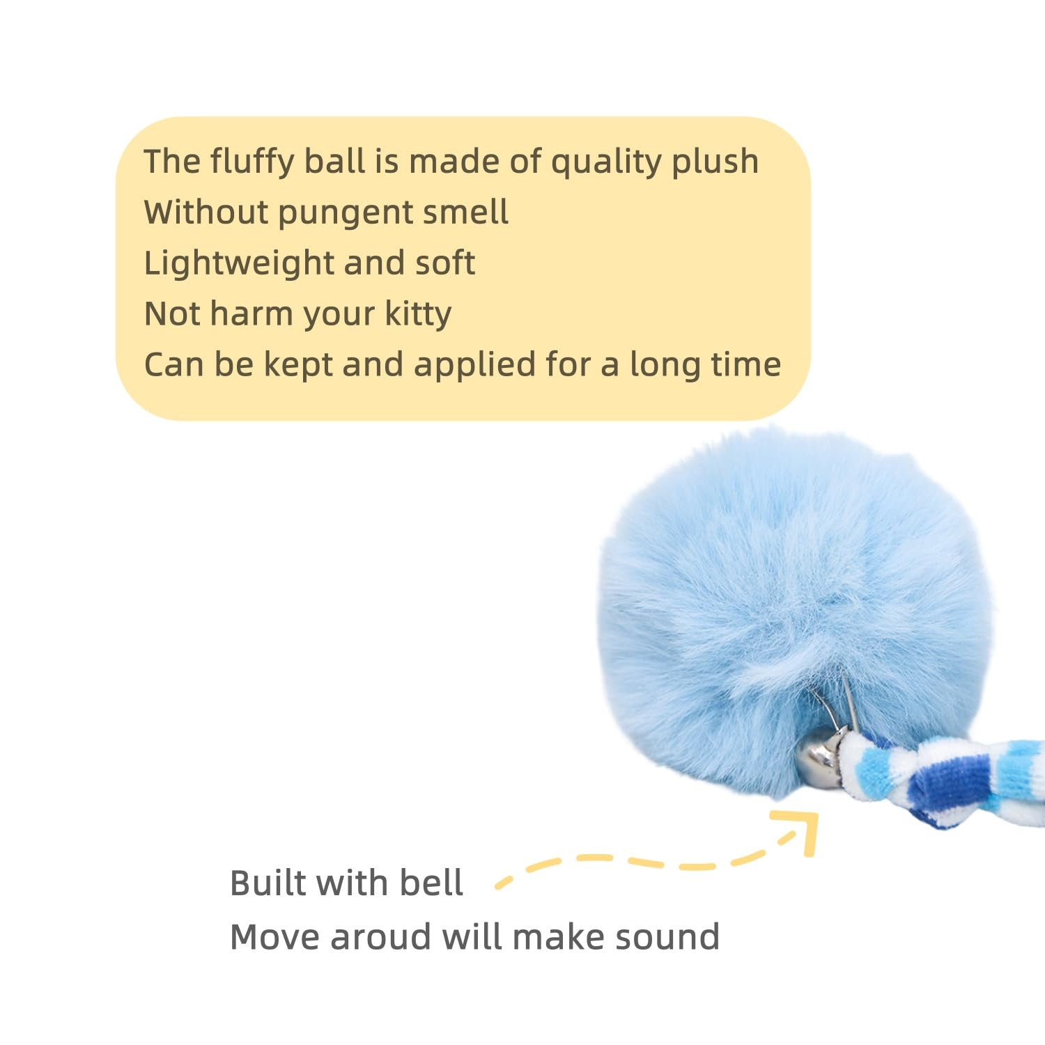 RORIPOPPU 3Pcs cat spring toys ball hanging green supports engagement and bonding