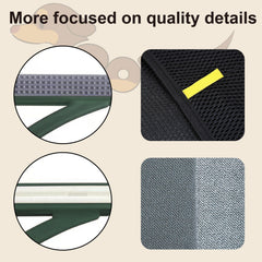 Rorodog fur on clothing before cleaning highlights quick refresh potential.