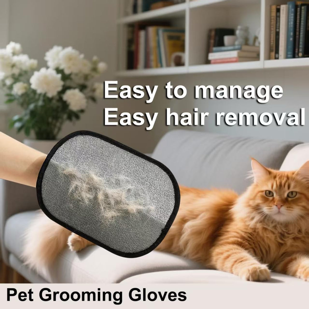 Rorodog Magic Brush Glove dual-action lifts fur with electrostatic brushing.