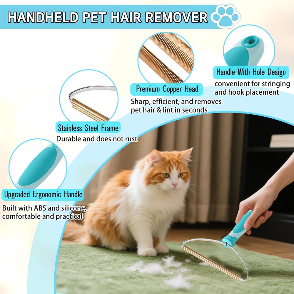 ROROUP reusable washable tool saves waste while removing pet hair.