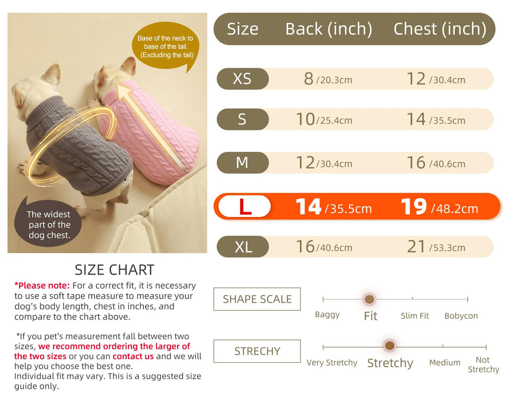 Roseelk 2-pack dog sweaters fabric close-up plush knit for soft, cozy feel
