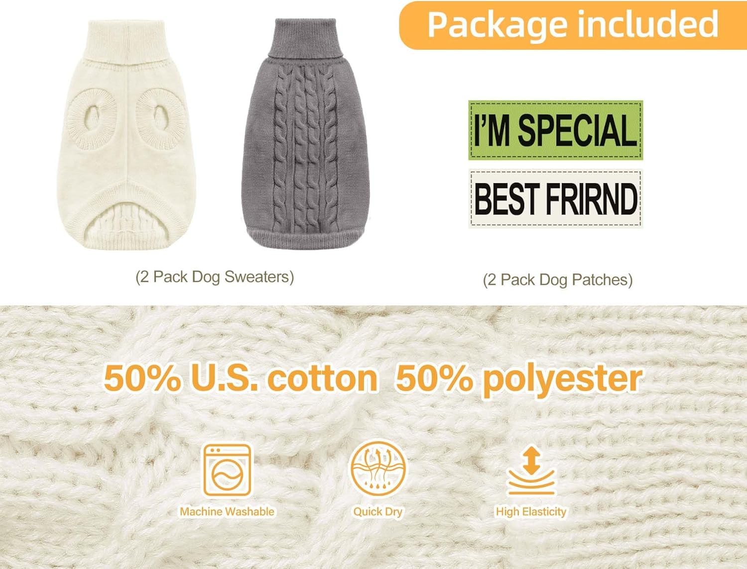 Roseelk cozy knit care-durable stitching for machine washing