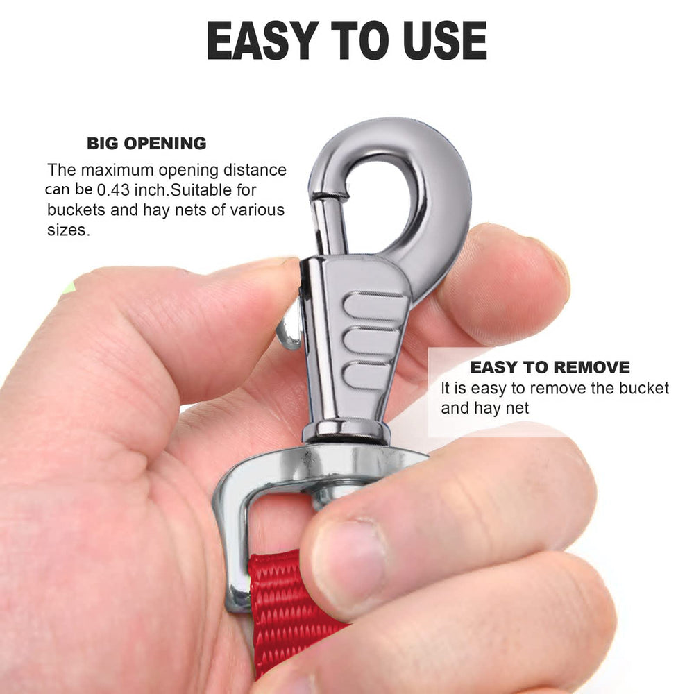 Rosemarie snap-hook zinc alloy for rust resistance and easy attachment