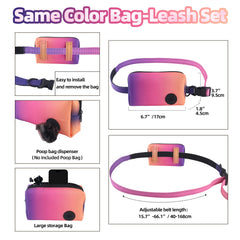 Roses&Poetry Hands Free Leash dual handles enable quick-control on busy streets.
