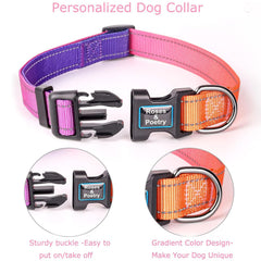 Rosesandpoetry night-walk collar with reflective strip; supports safer outdoor adventures.