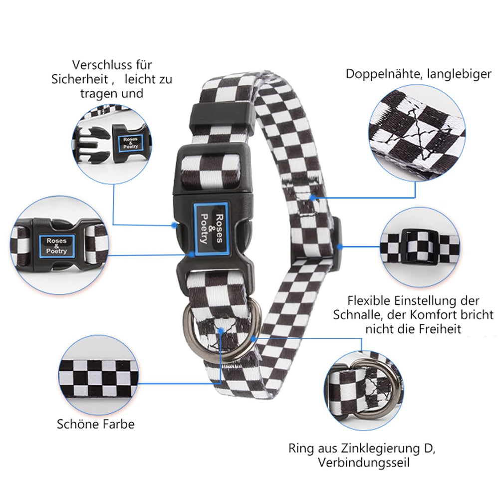 Roses&Poetry lightweight collar design for all-day comfort across breeds