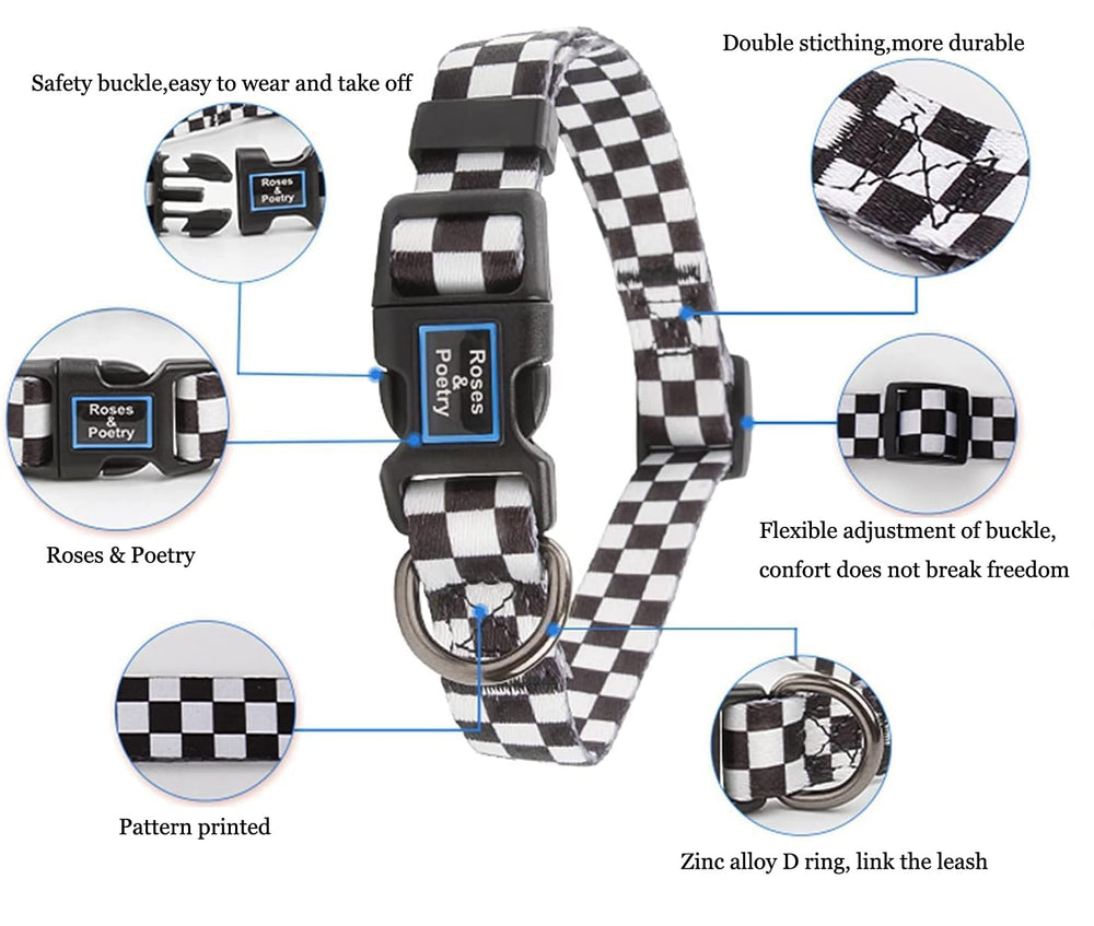 Roses&Poetry quick-release buckle for easy on/off during daily walks