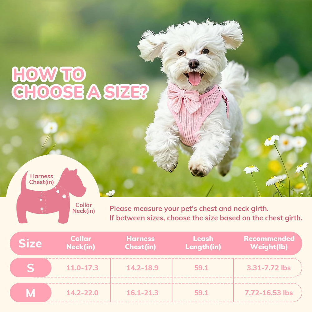 RoseYouth removable bowtie detail on soft harness for easy style changes.