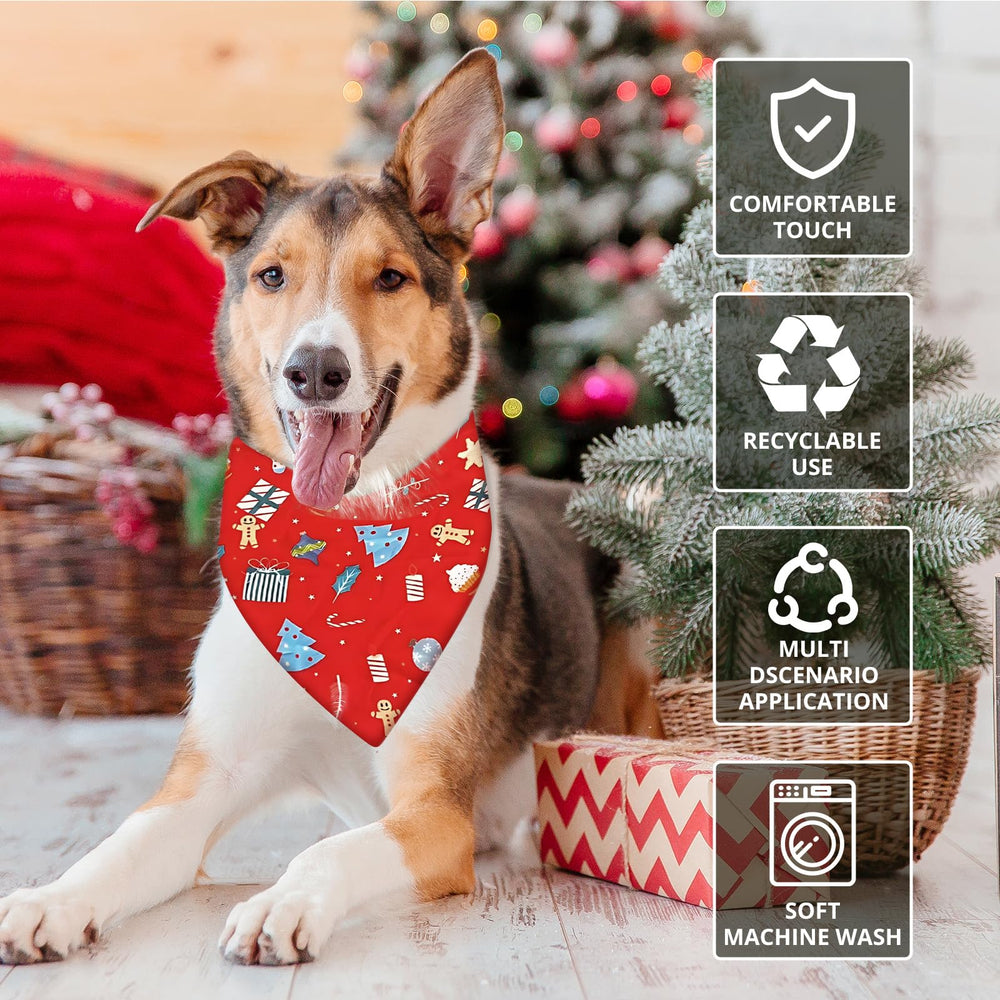RoseYouth dog bandana close-up shows soft breathable fabric for comfort.