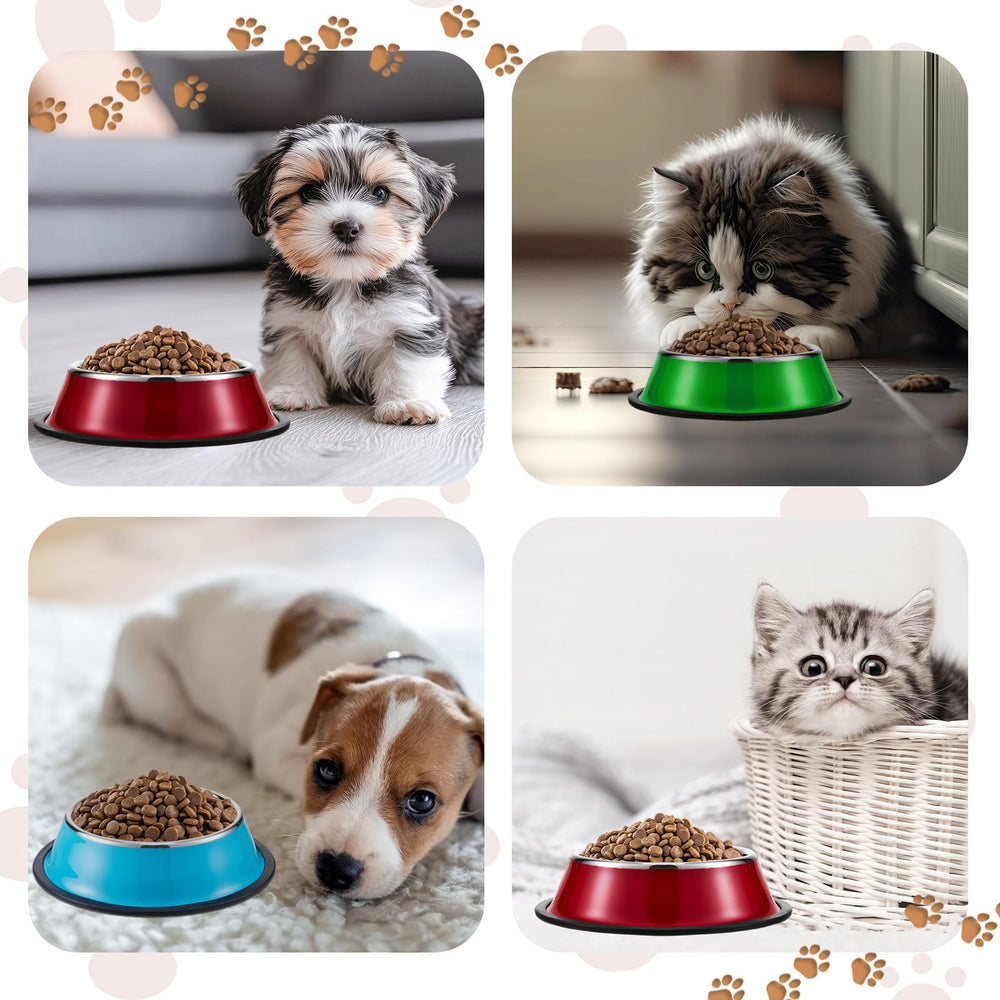 Roshtia stackable bowls create space-saving convenience for feeding.