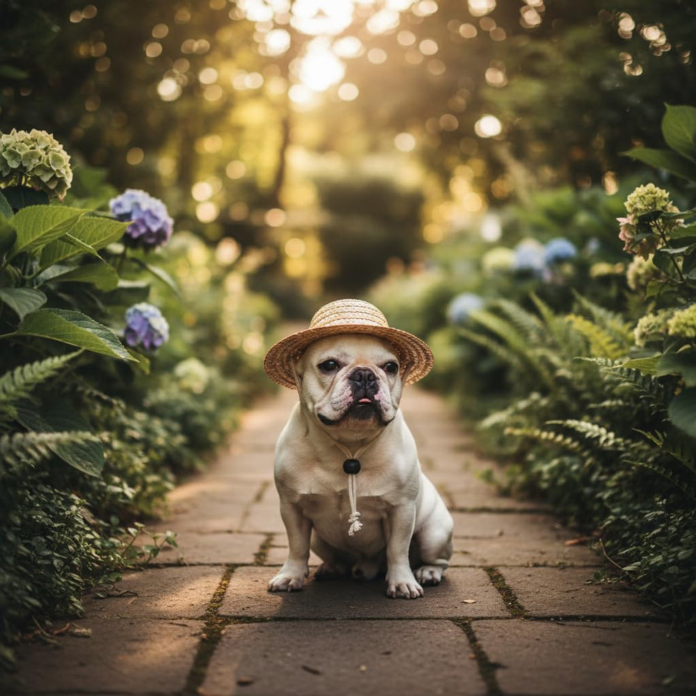 Rosojodg lightweight straw material keeps pets cool in heat.
