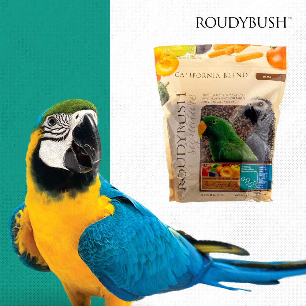 RoudyBush California Blend Pellets natural light photo conveys freshness and quality.