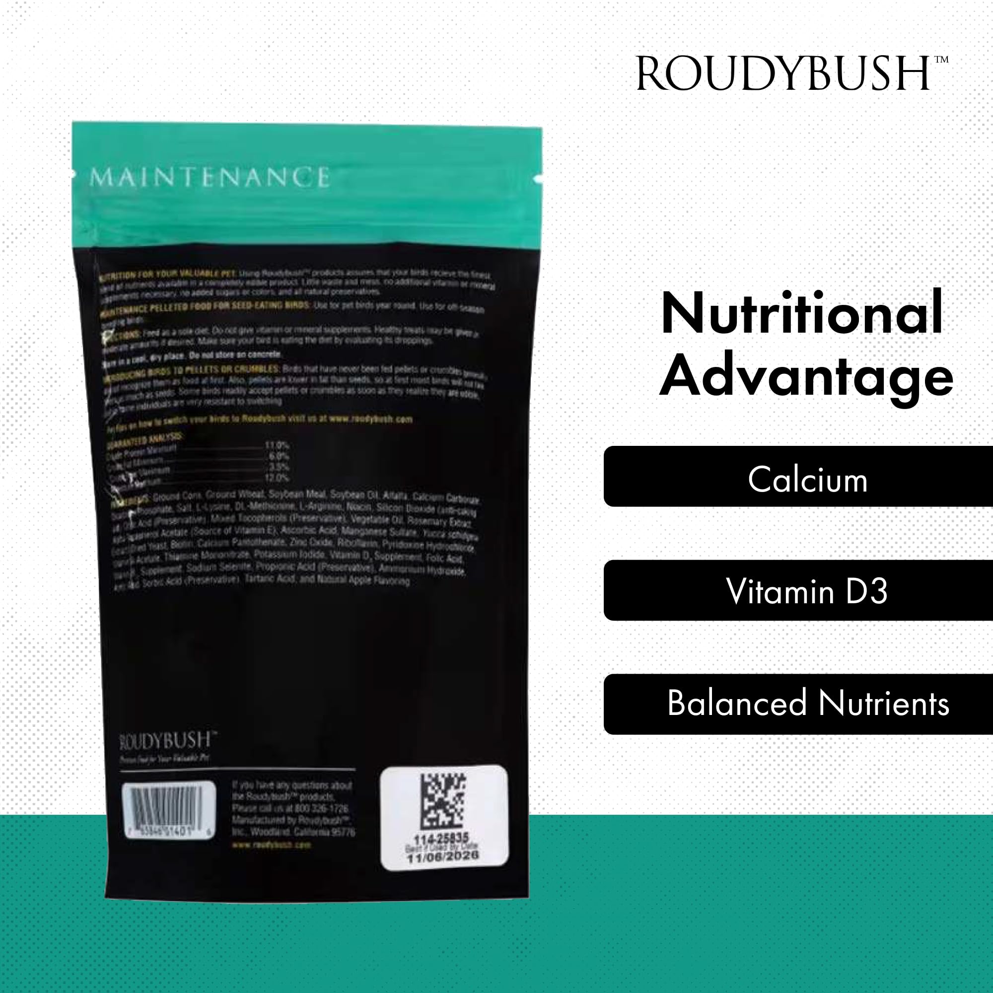 Roudybush Daily Maintenance transition use shows smooth switch with no need for supplements.