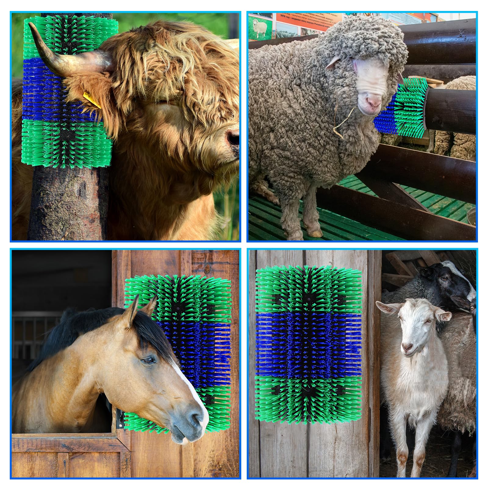 Rouisxue multi-animal scratcher suitable for various livestock grooming scenarios