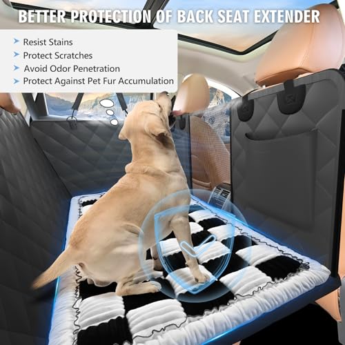 ROUWINNE backseat dog bed is machine washable for quick cleanup.