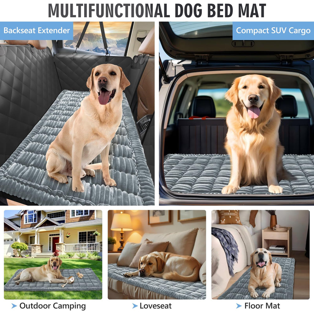 ROUWINNE backseat dog bed doubles as sofa cover for homes.