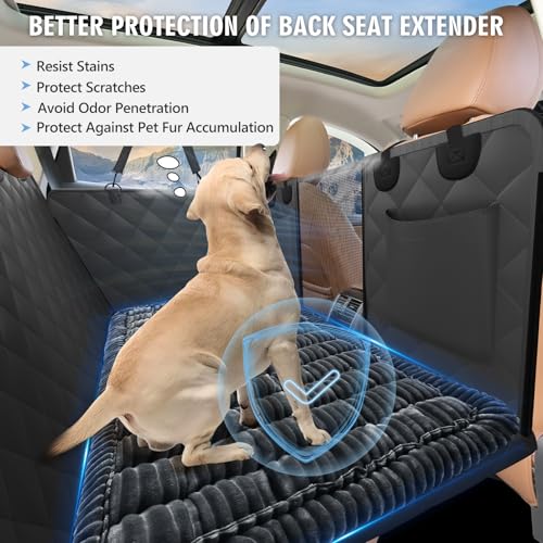 ROUWINNE dog bed for car is easy to clean and maintain.