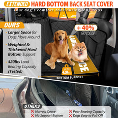ROUWINNE dog hammock hard bottom plate provides sturdy support for energetic pets