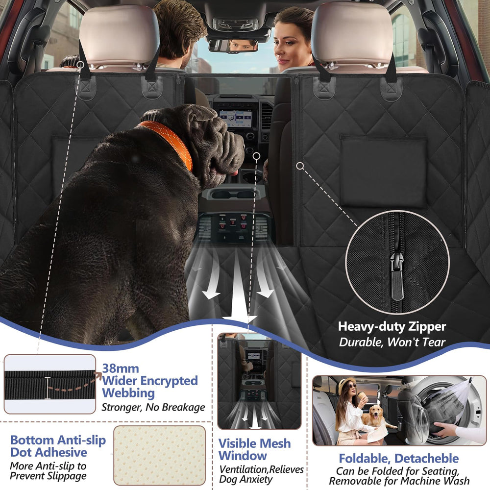 ROUWINNE storage-pockets keep toys and treats organized during trips
