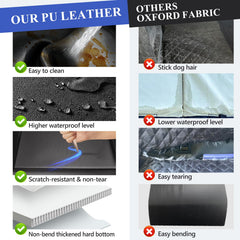 ROUWINNE waterproof back seat cover protects upholstery and simplifies cleaning
