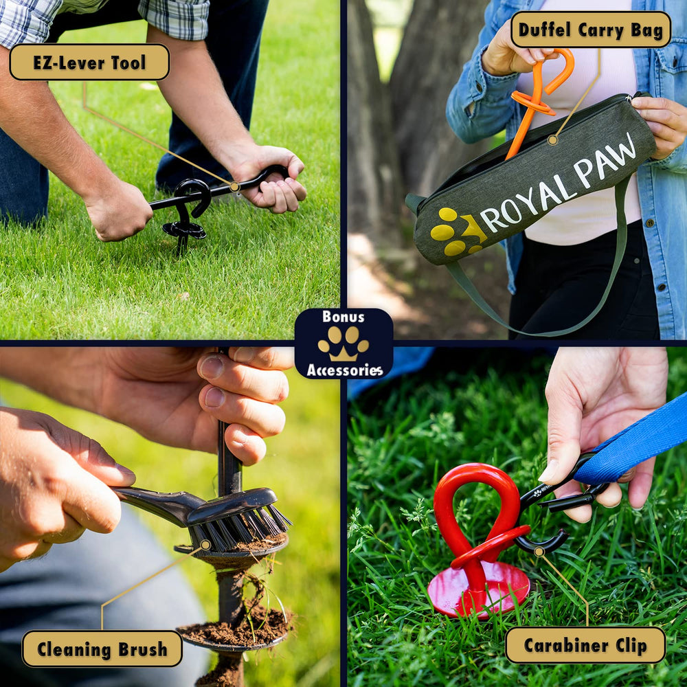 ROYAL PAW in-ground installation shows quick setup with curved blades.