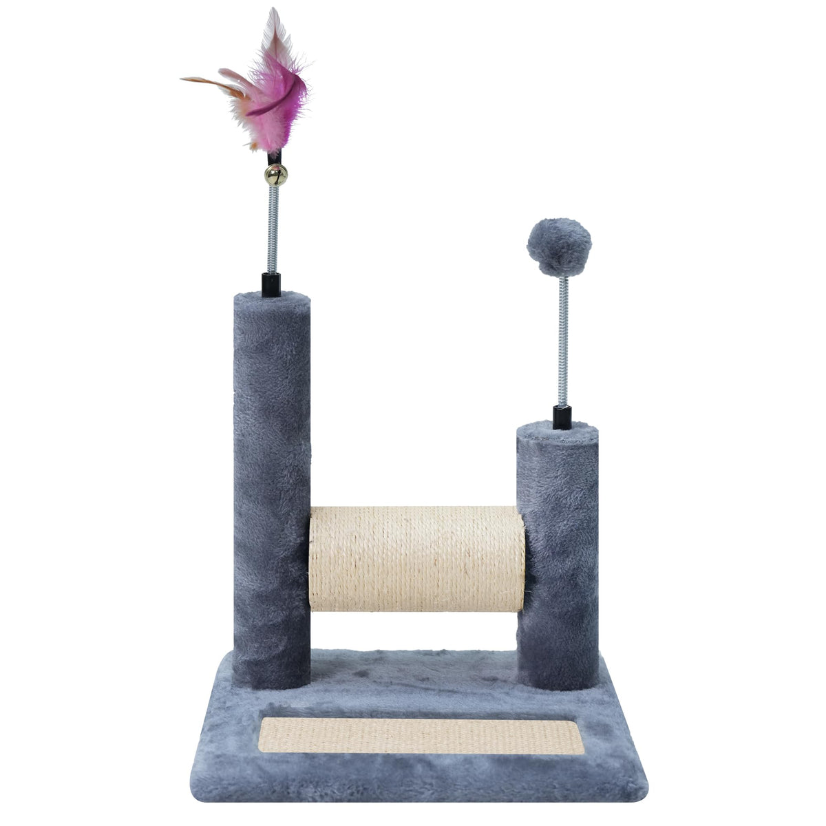 Roypet multifunctional scratching post 360-degree shows a textured sisal surface for claw action.
