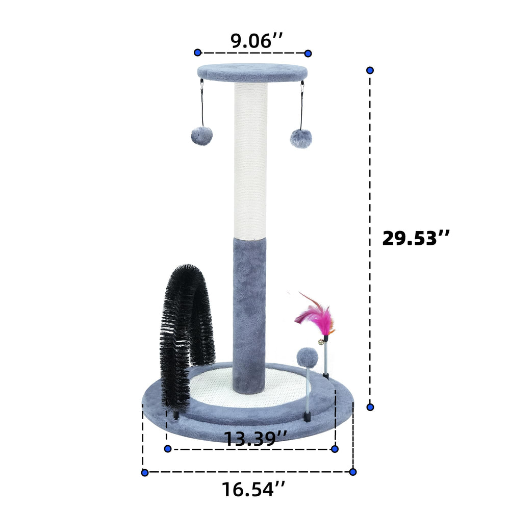 Roypet self-grooming brush close-up shows skin massage and coat care potential