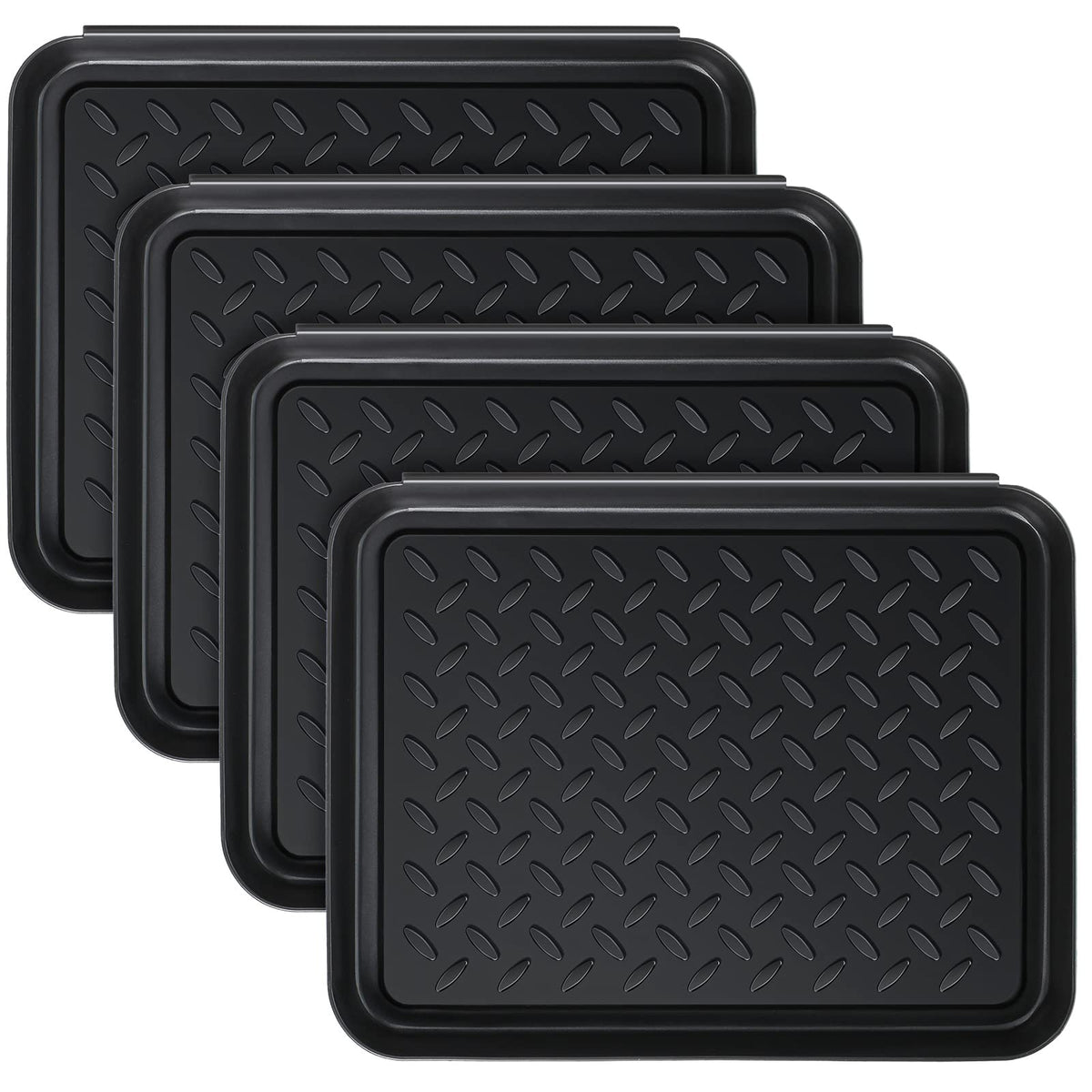Rozer boot tray entryway 4-pcs set keeps floors dry and tidy