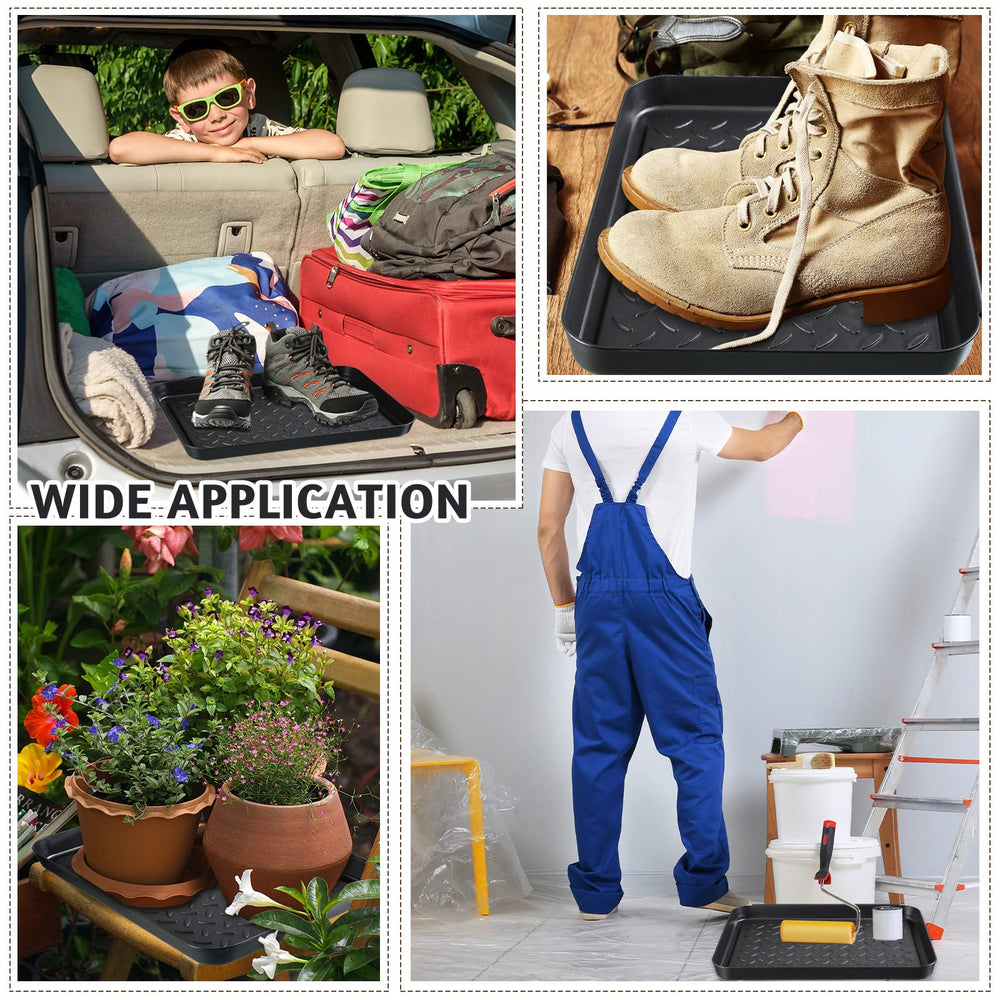 Rozer boot tray simple black design fits any entryway