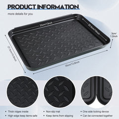 Rozer boot tray waterproof PP plastic protects floors from mud and rain