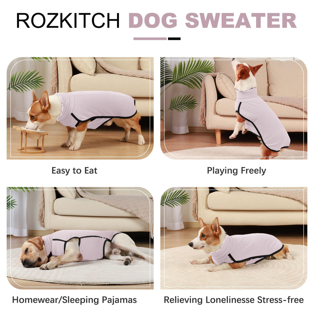 ROZKITCH dog easy-on-off elastic-strap design makes dressing quick and stress-free.