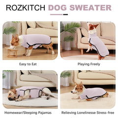 ROZKITCH dog easy-on-off elastic-strap design makes dressing quick and stress-free.