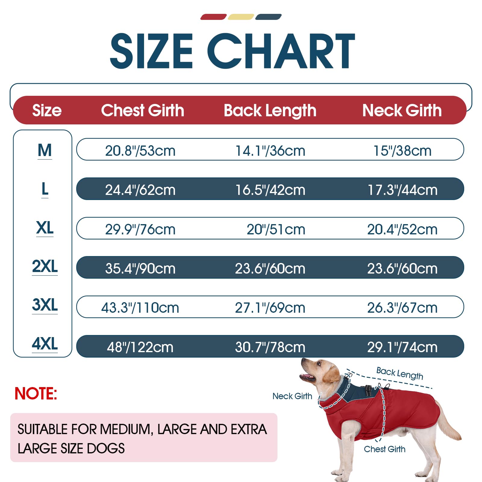 ROZKITCH dog jacket coral fleece inner for skin-friendly warmth.