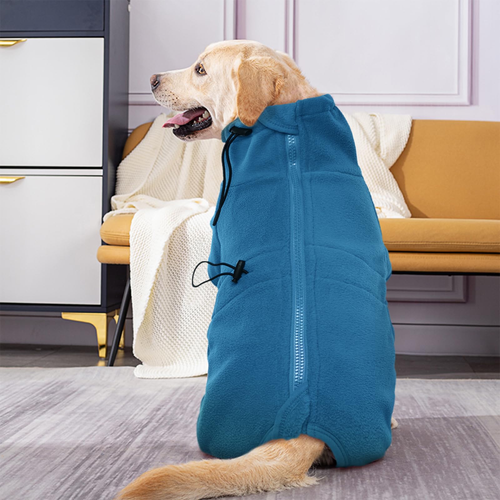 ROZKITCH dog pjs four-leg design provides extended coverage