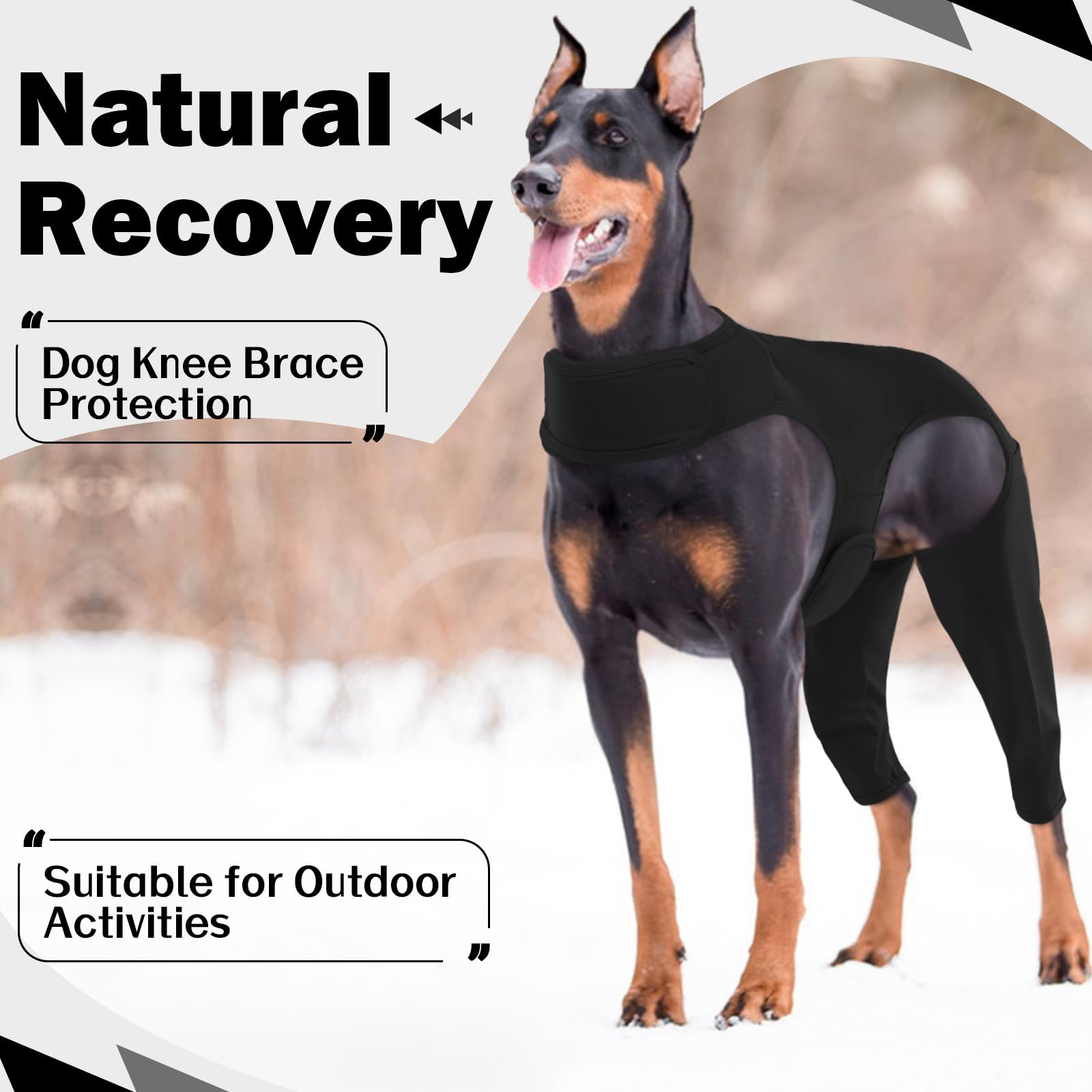 ROZKITCH dog sleeve breathable elastic fabric keeps skin protected while active.