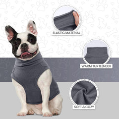 ROZKITCH dog sweater stretchy fabric close-up showing flexible fit