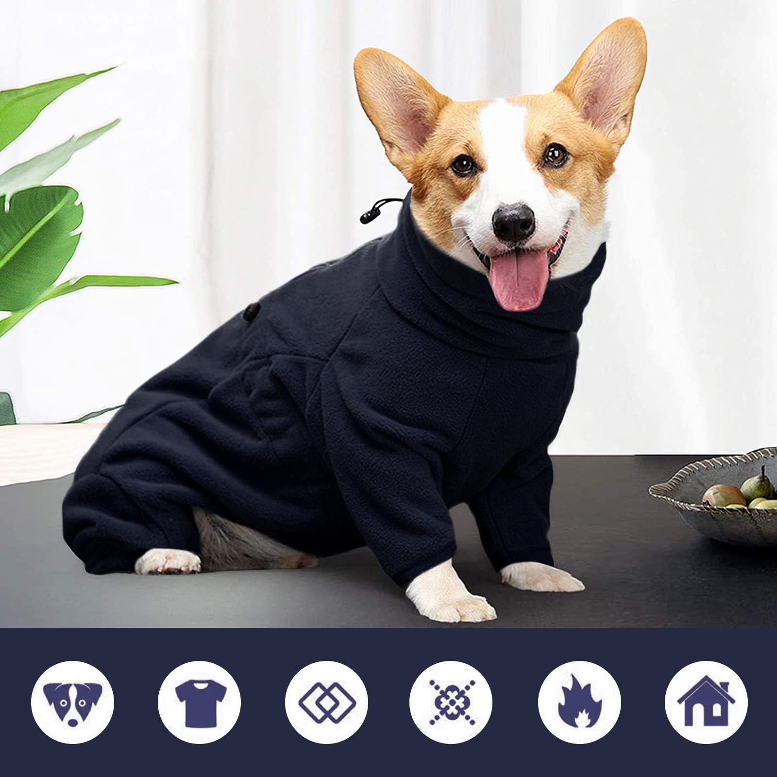 ROZKITCH dog winter coat back zipper for easy on off without pulling