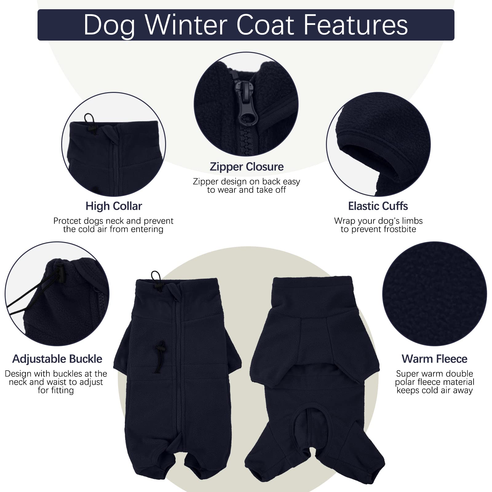 rozkitch collar detail highlights the adjustable warm turtleneck for snug fit.